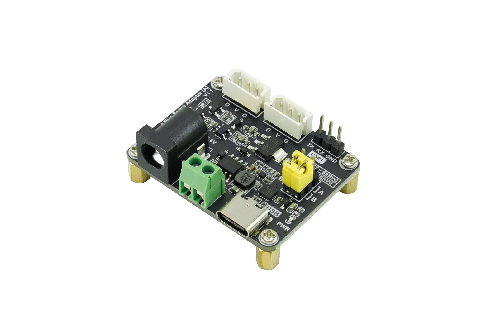 Serial Bus Servo Driver Board (9-12.6V DC, Control up to 253 Servos)