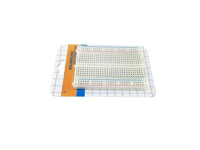 Half-Size Solderless Breadboard, 400 Tie Points, White