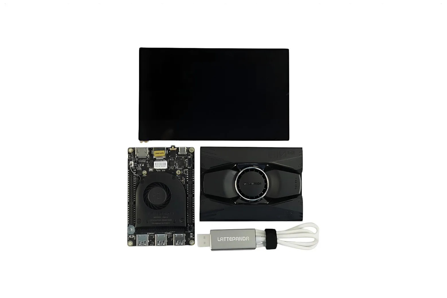 LattePanda 2 Alpha 864s (Win11 Pro activated) with Case & Streaming Cable & Touch Display