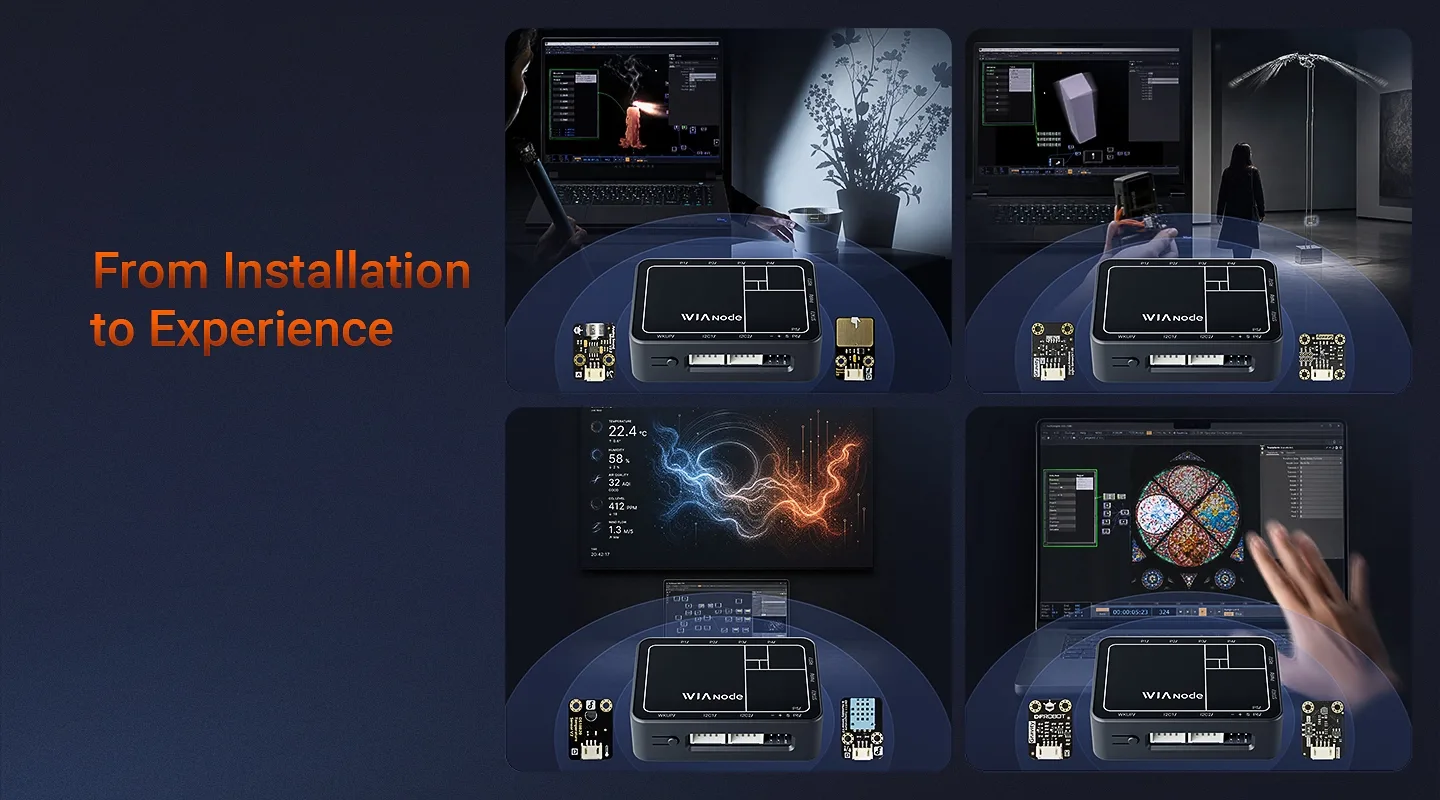 Onboard OLED and visual feedback