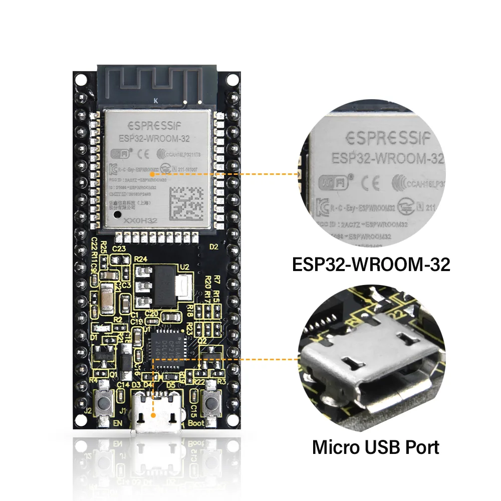 Breadboard-friendly pin layout