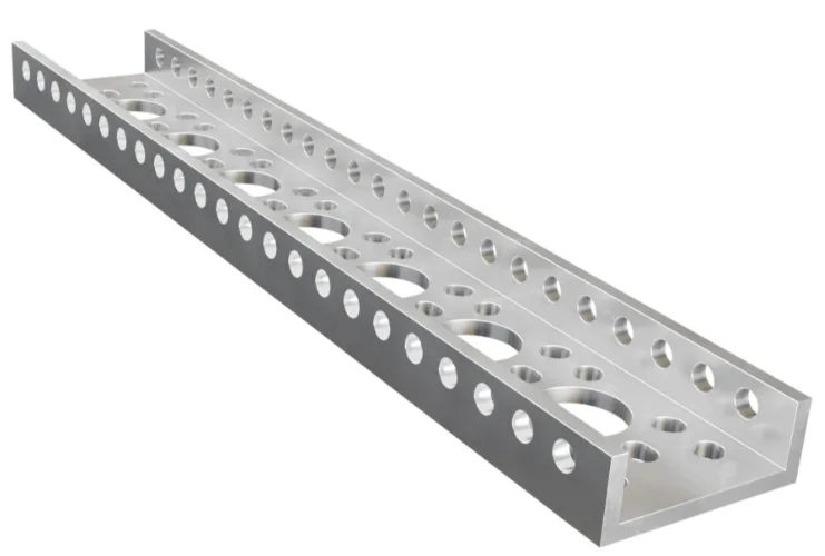 3143 Series Mini Low-Side U-Channel (7 Hole, 192mm Length)