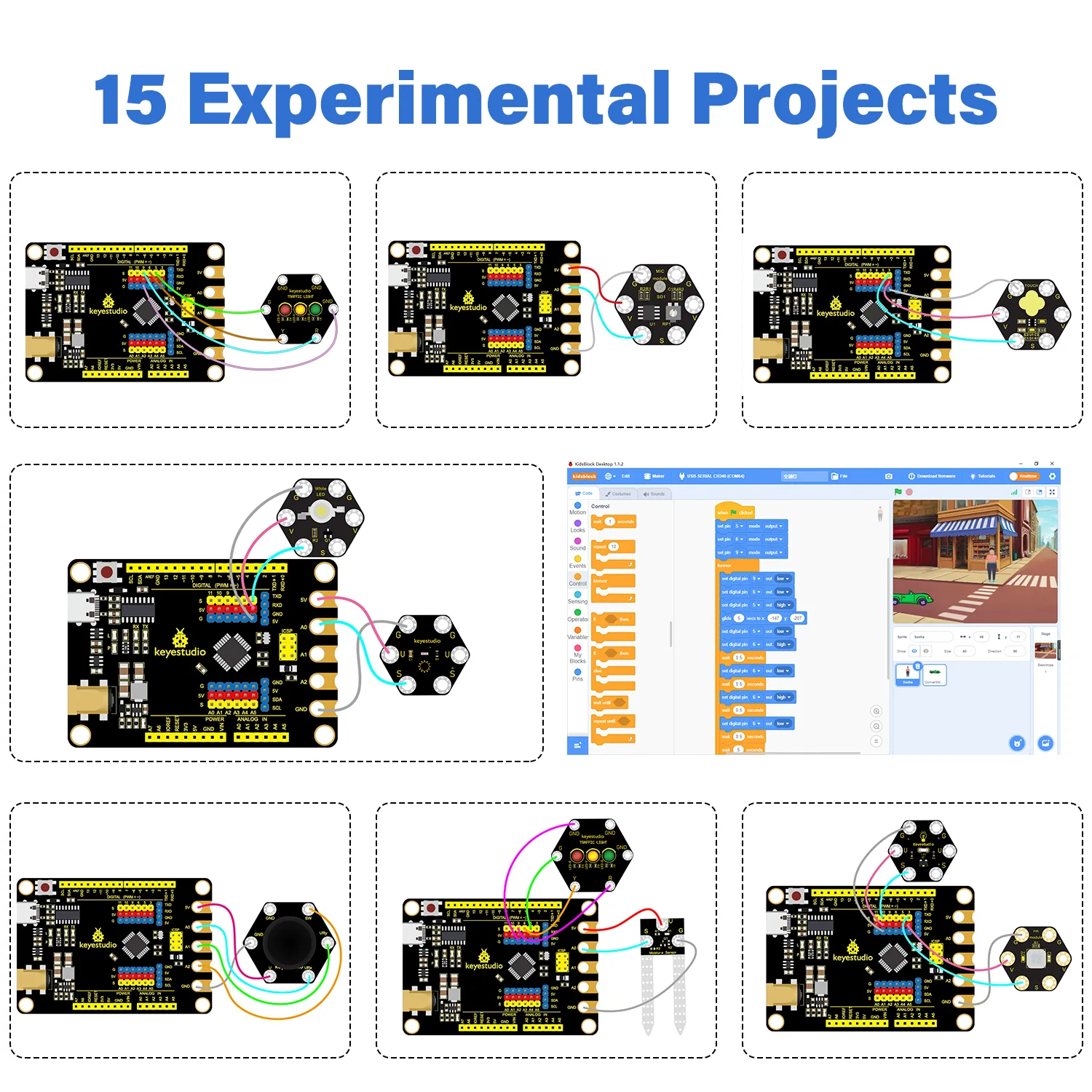 Thirteen distinctive sensors