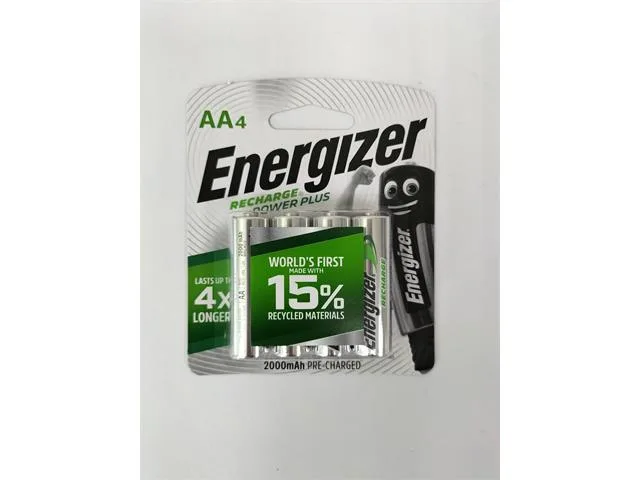 Energizer AA NiMH Batteries, 1.2 V, 2000 mAh (4 Pack)