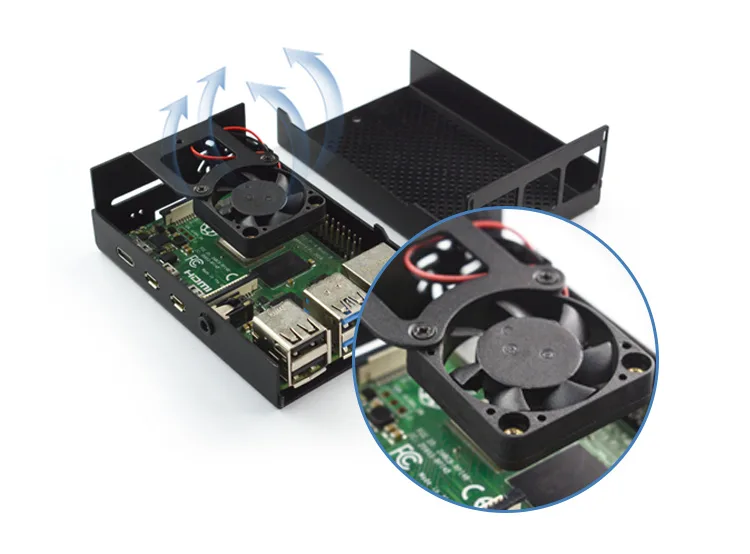 Dual cooling with fan and heatsinks