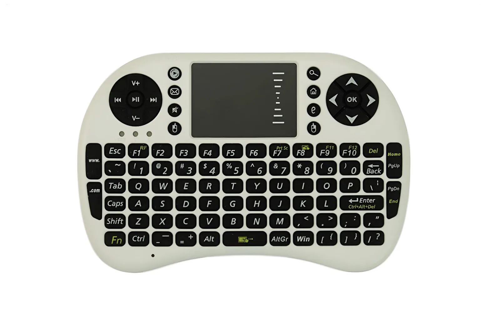 2.4GHz Mini Wireless QWERTY Keyboard with Touchpad