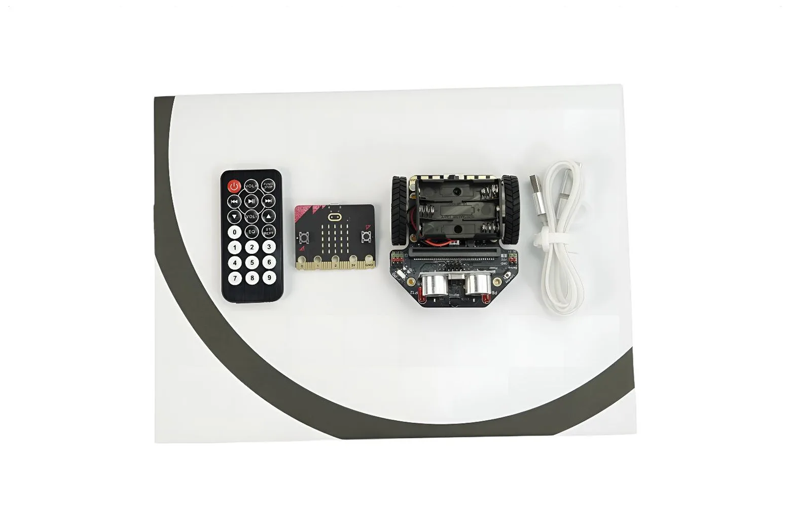 micro: Maqueen Lite (with micro:bit V2 / IR Remote Controller)