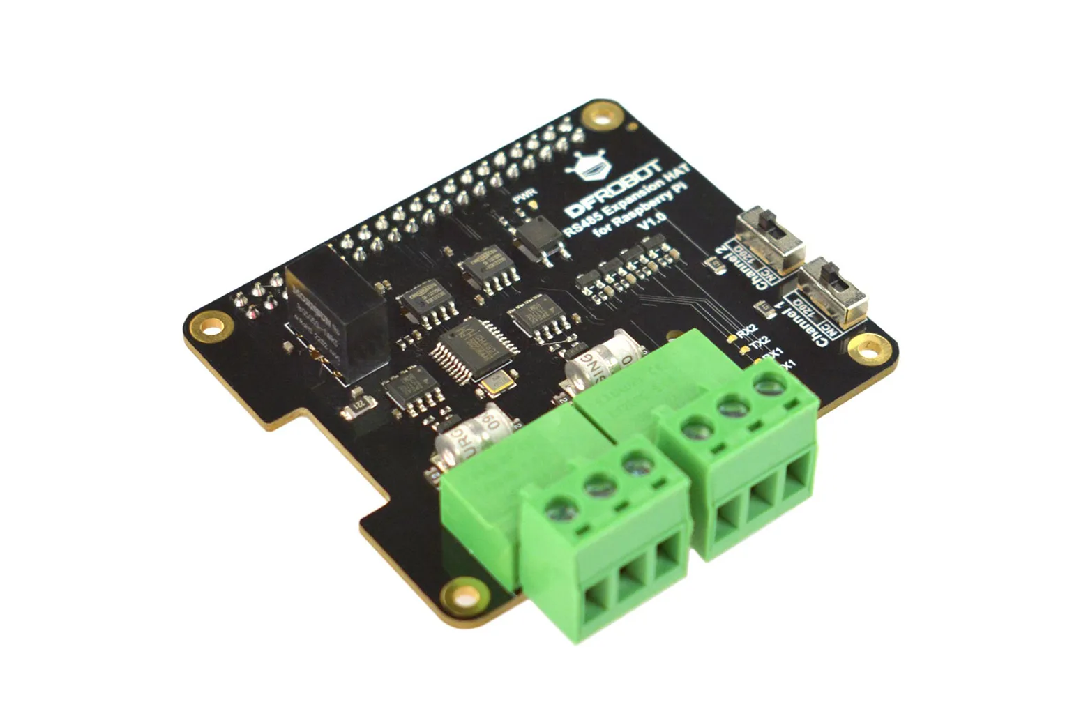 Dual-channel RS485 Expansion Hat for Raspberry Pi 5/4B