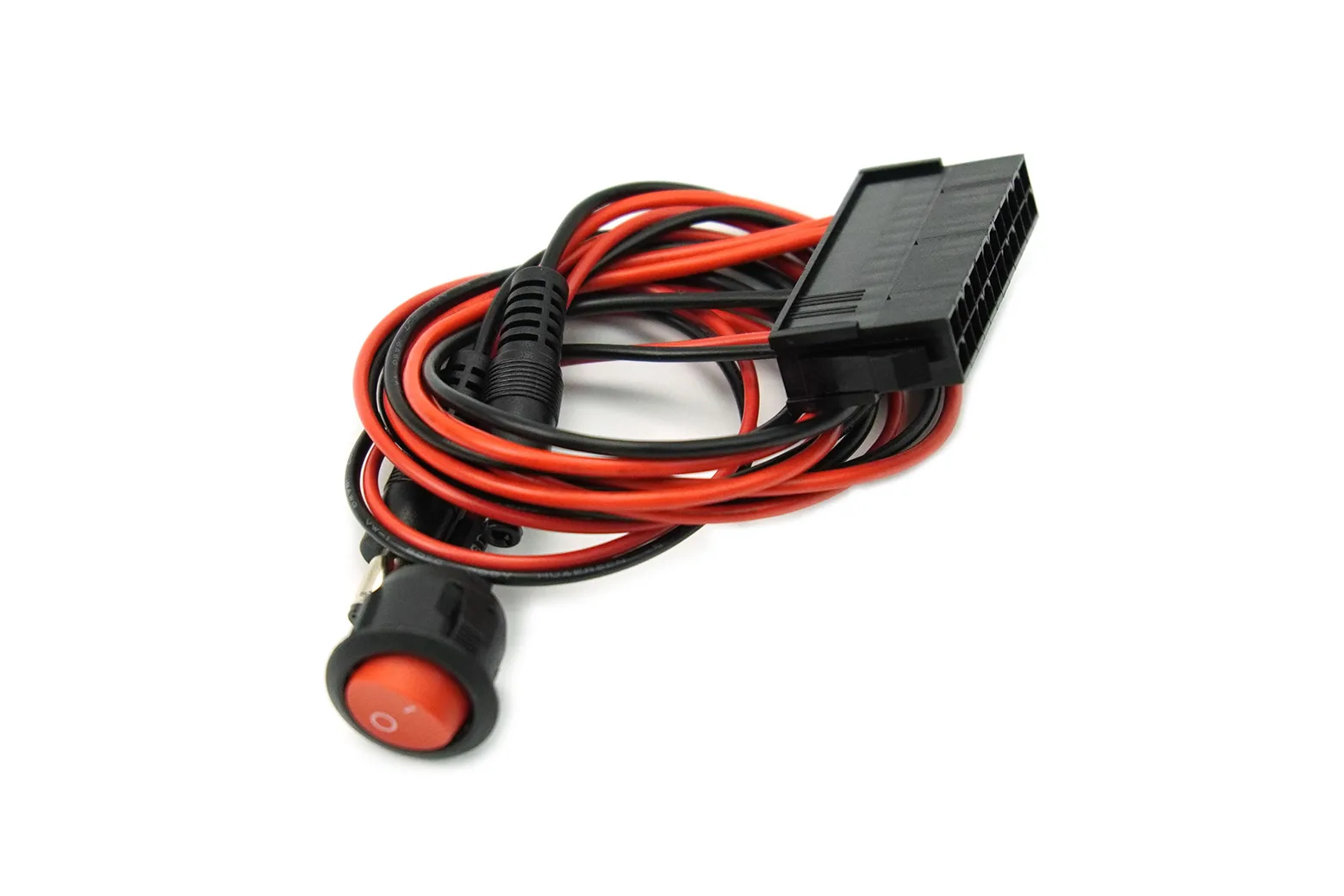 ATX to DC5.5*2.5 Male Power Cable with Button Switch (50cm, Compatible with LattePanda Sigma)