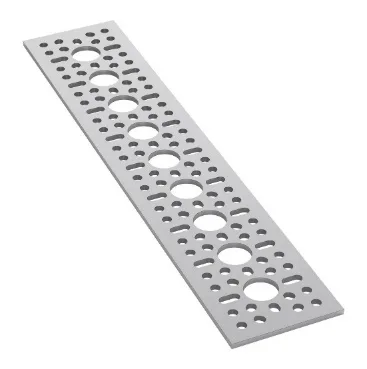 3123 Series Pattern Plate (1 x 9 Hole, 48 x 240mm)