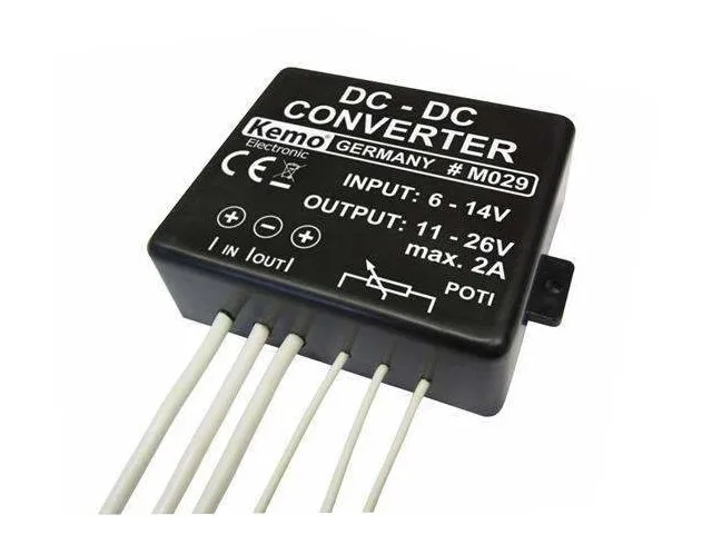 Kemo Electronic M029 DC/DC Step-Up Converter Module, 6-14V to 11-26V 2A