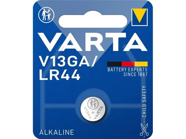 Varta V13GA LR44 1.5V Alkaline Button Cell Battery