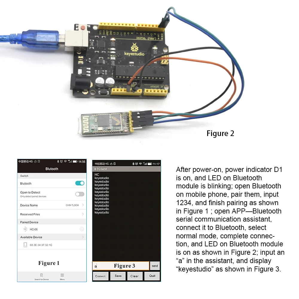 Clear interface pinout and status