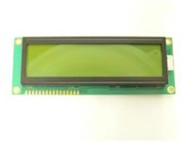 16x2 Character LCD Module with STN Yellow-Blue Display and 40mm FFC