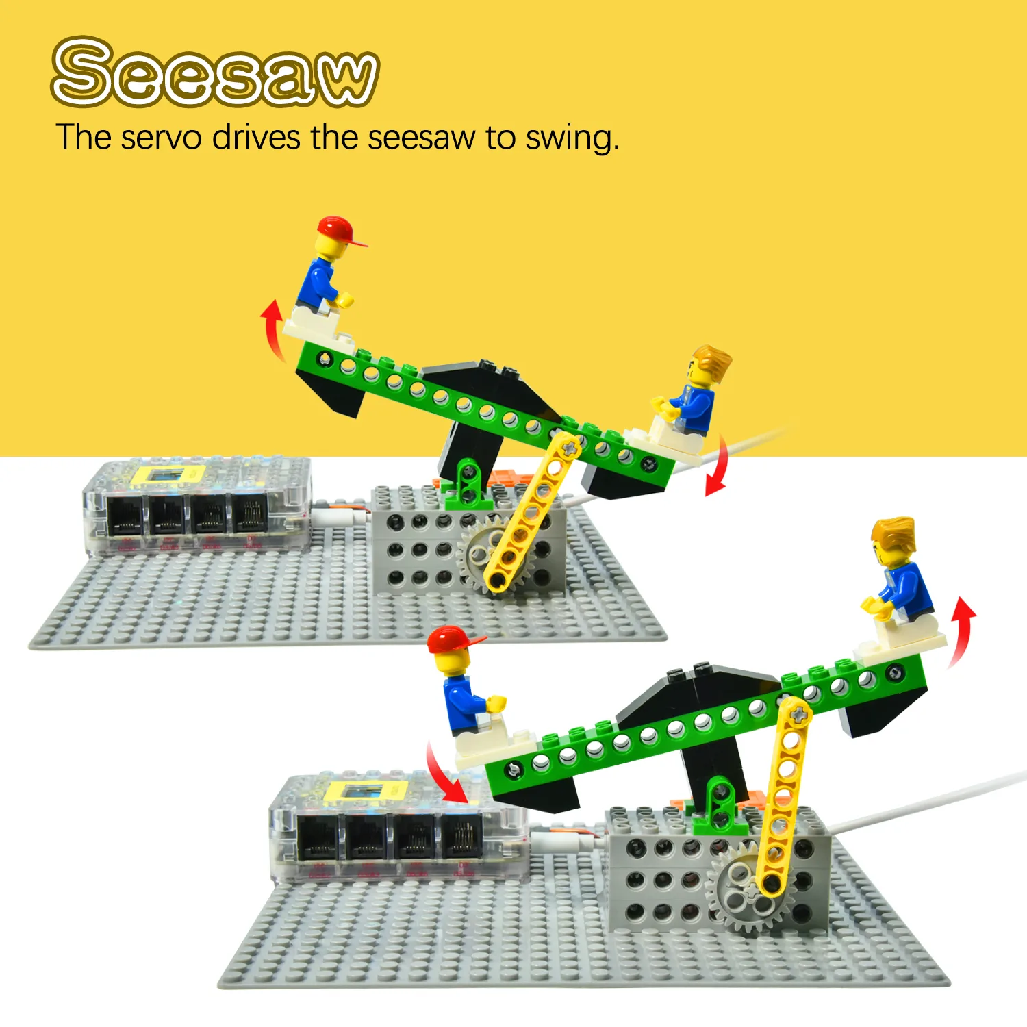 Lego-compatible mechanical construction