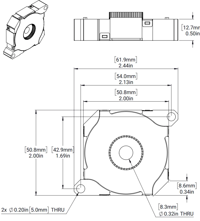 MAXPlanetary 3:1 Cartridge technical drawing