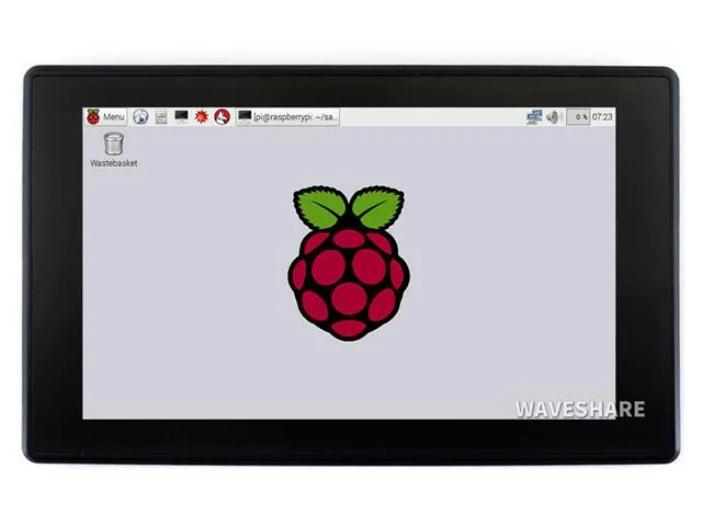 Waveshare 7-Inch Capacitive Touch IPS Display with Case, 1024x600, HDMI
