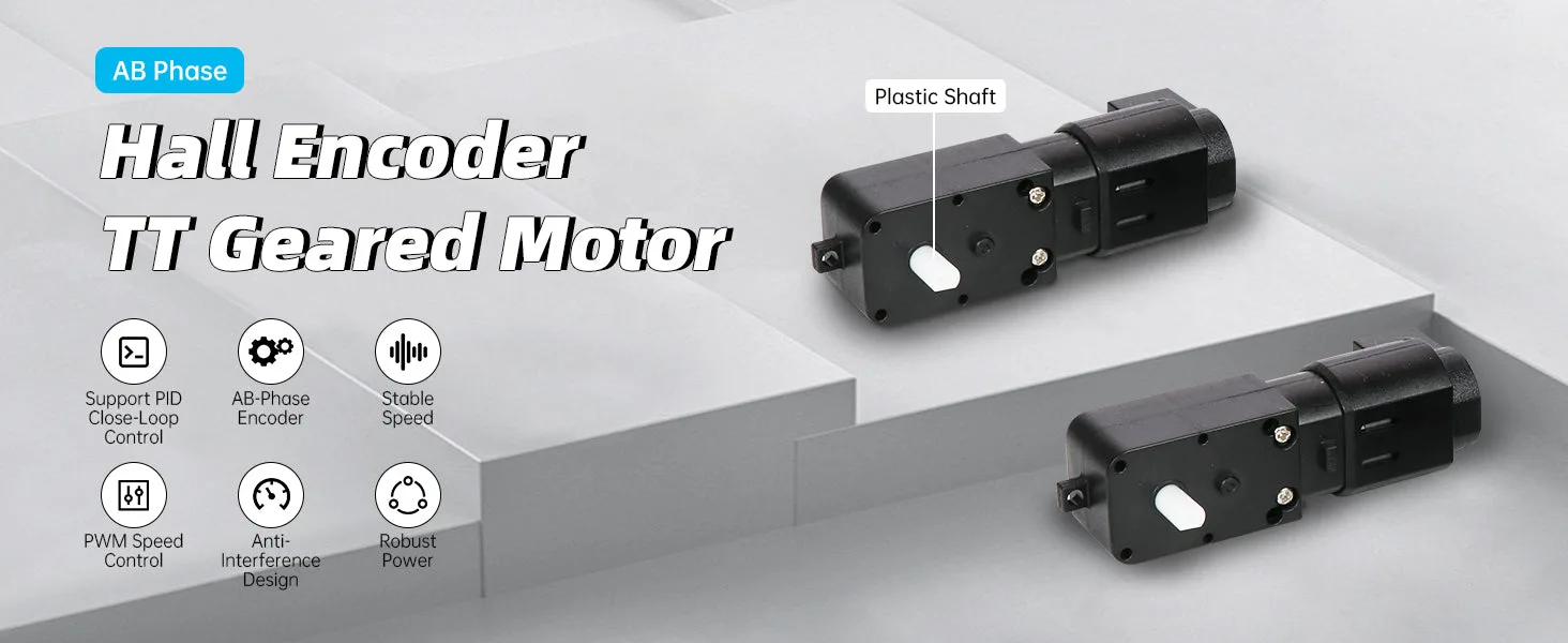 Integrated plastic output shaft