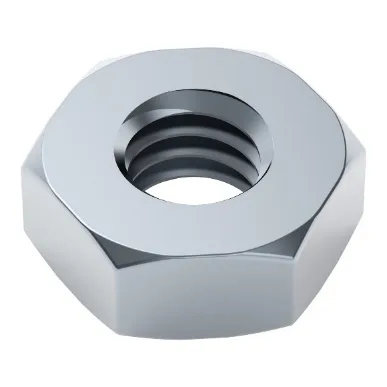 2811 Series Zinc-Plated Steel Hex Nut (M4 x 0.7mm, 7mm Hex)