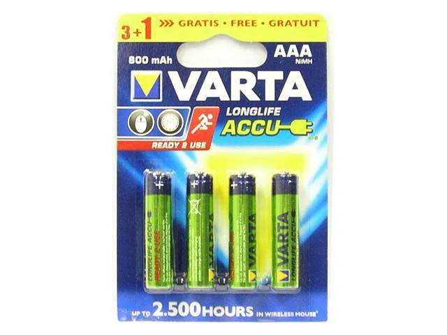 Varta AAA 1.2V 800mAh Rechargeable NiMH Batteries